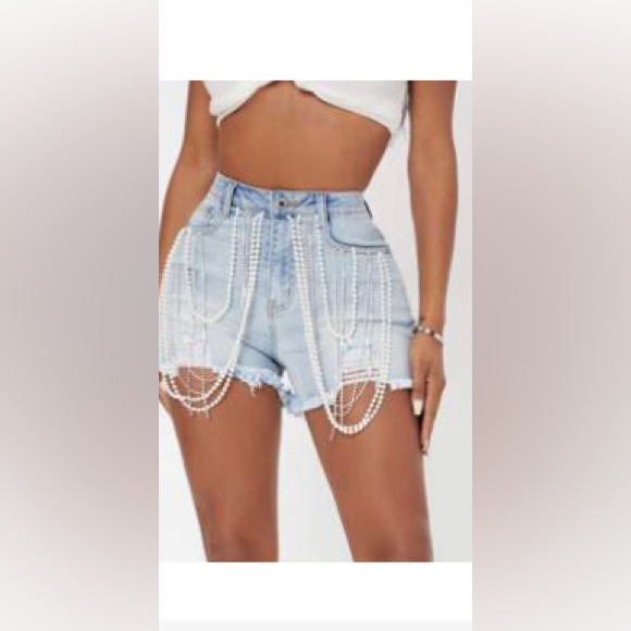 Rhinestone and Pearls Cowgirl Shorts - Picture 3 of 3